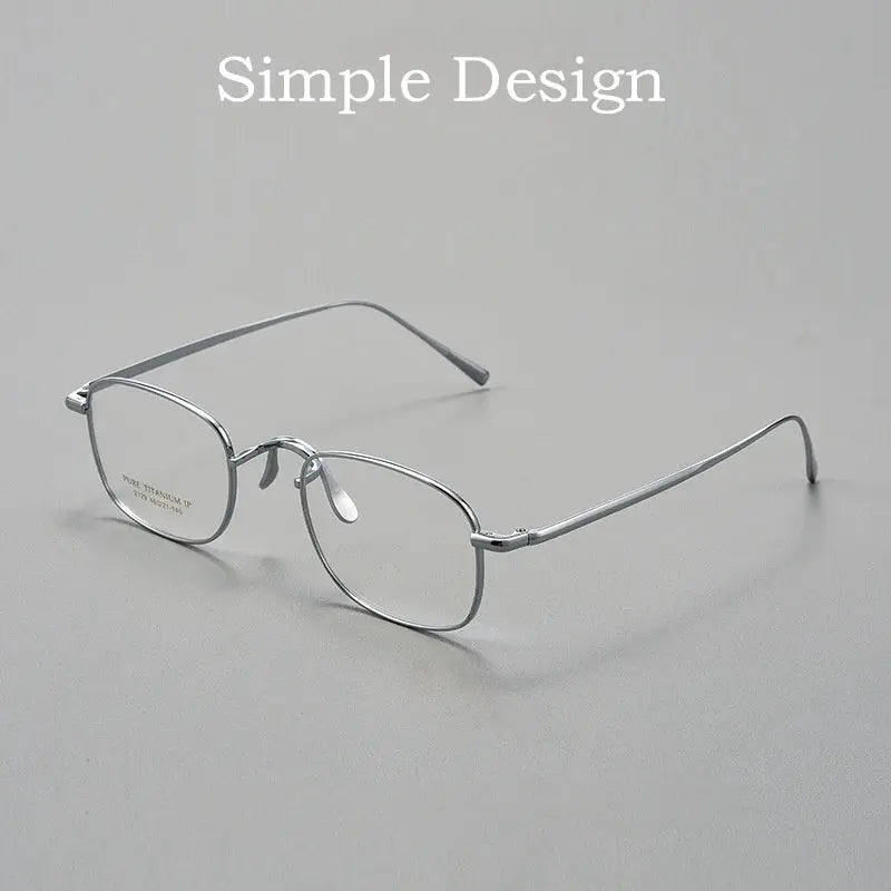 Women's Oval Full Rim Titanium Prescription Glasses 2129 — view 2 | Rx Spectacle