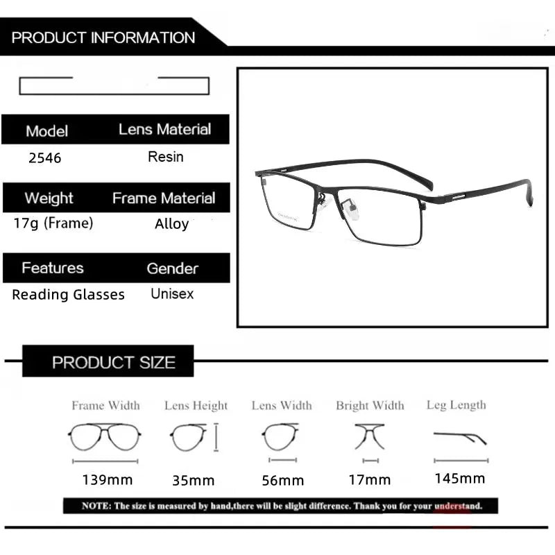Unisex Browline Full Rim Titanium Prescription Glasses 254600 — view 2 | Rx Spectacle