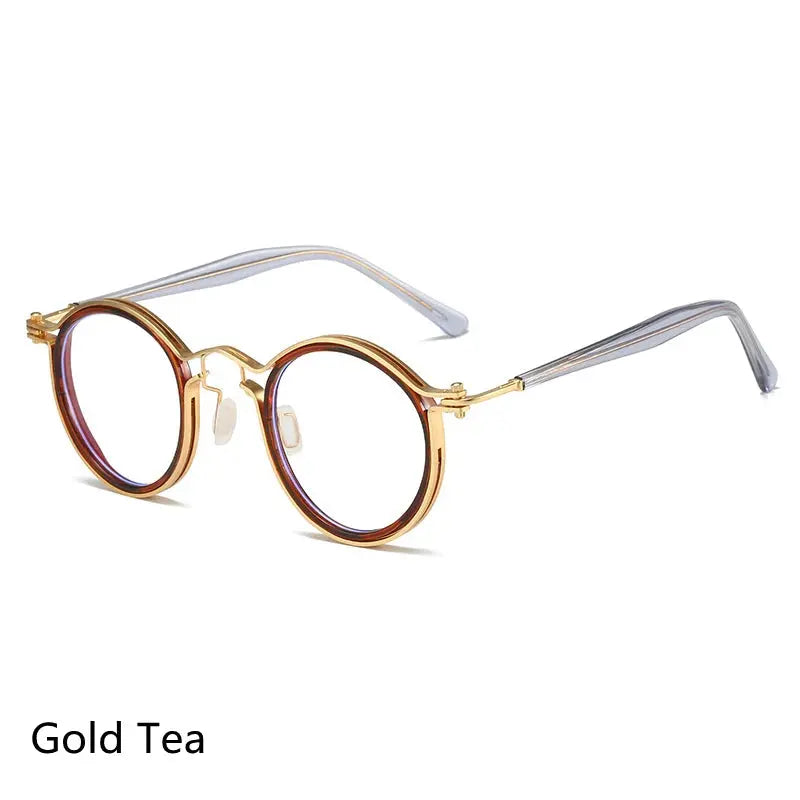 Unisex Round Full Rim Acetate Reading Glasses 2203 — view 8 | Rx Spectacle