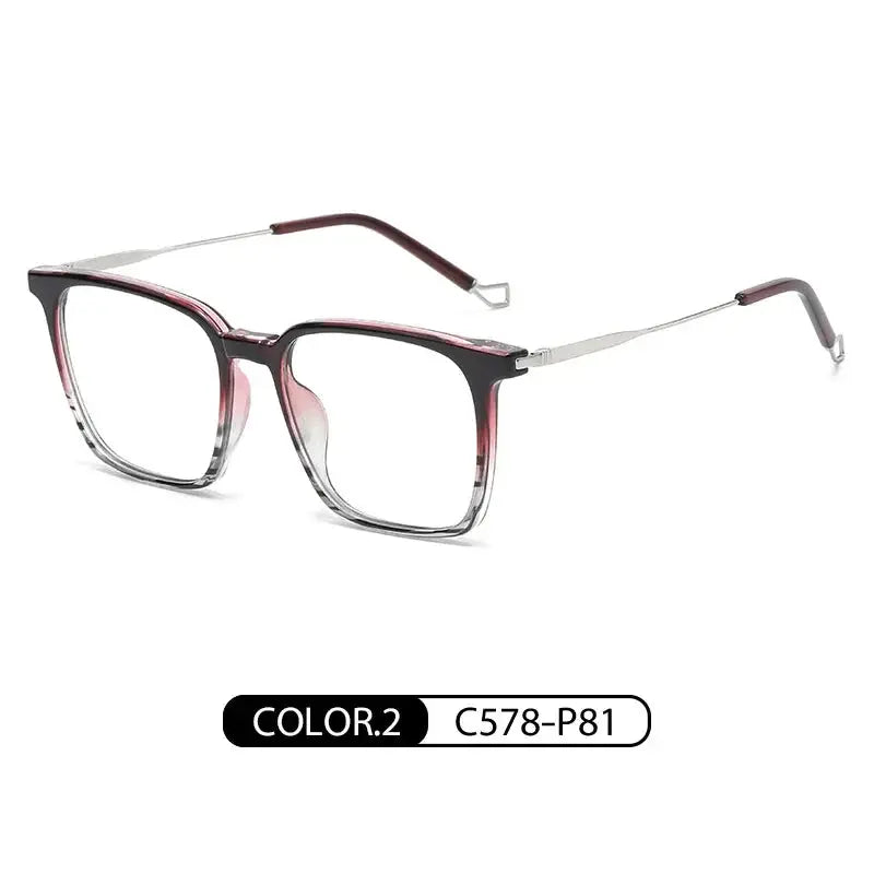 Unisex Square Full Rim TR90 Prescription Glasses — view 6 | Rx Spectacle
