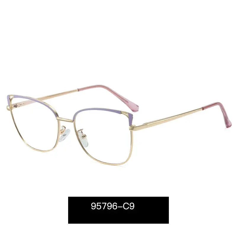 Women's Cat Eye Full Rim TR90 Prescription Glasses 95796 — view 4 | Rx Spectacle