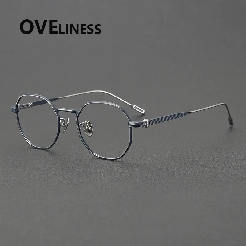Women's Square Full Rim Titanium Prescription Glasses 872130 — view 4 | Rx Spectacle