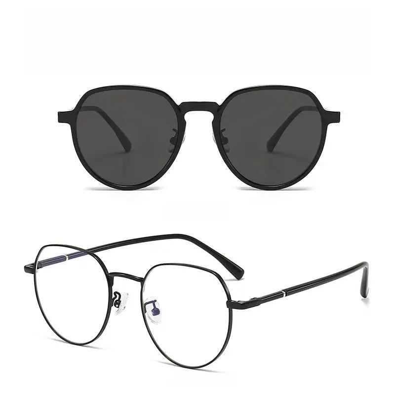Women's Polygon Full Rim TR90 Clip-On Prescription Glasses 81001 — view 4 | Rx Spectacle