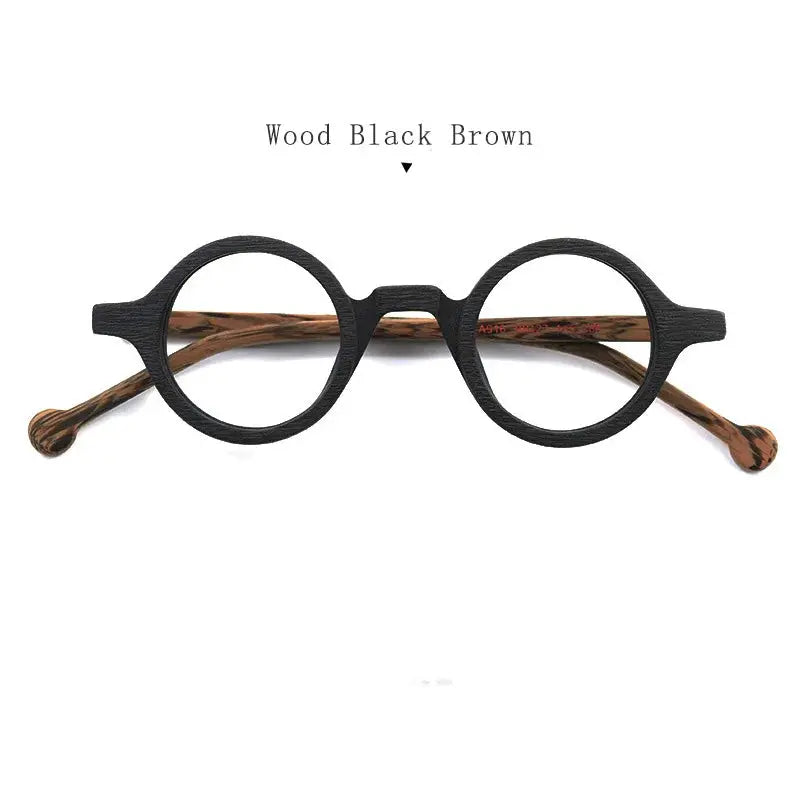 Unisex Round Full Rim Acetate Prescription Glasses A916 — view 6 | Rx Spectacle