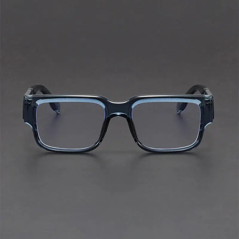 Unisex Square Full Rim Acetate Flat Top Prescription Glasses 107400 — view 1 | Rx Spectacle