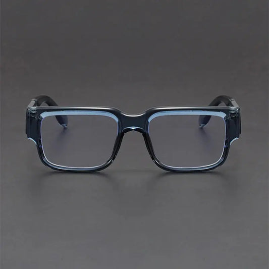 Unisex Square Full Rim Acetate Flat Top Prescription Glasses 107400 — view 1 | Rx Spectacle