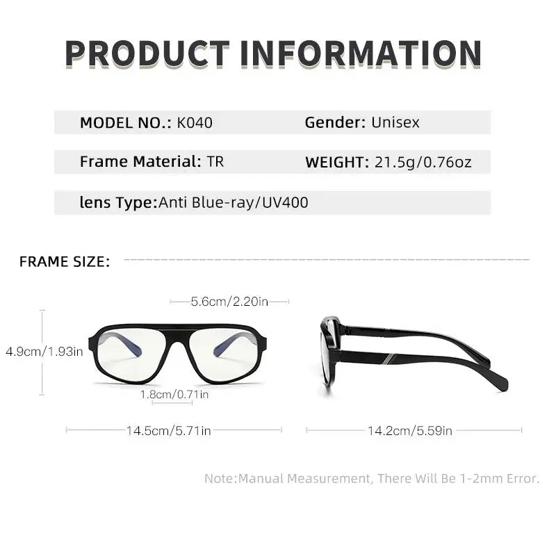 Unisex Square Full Rim TR90 Reading Glasses 627040 — view 2 | Rx Spectacle