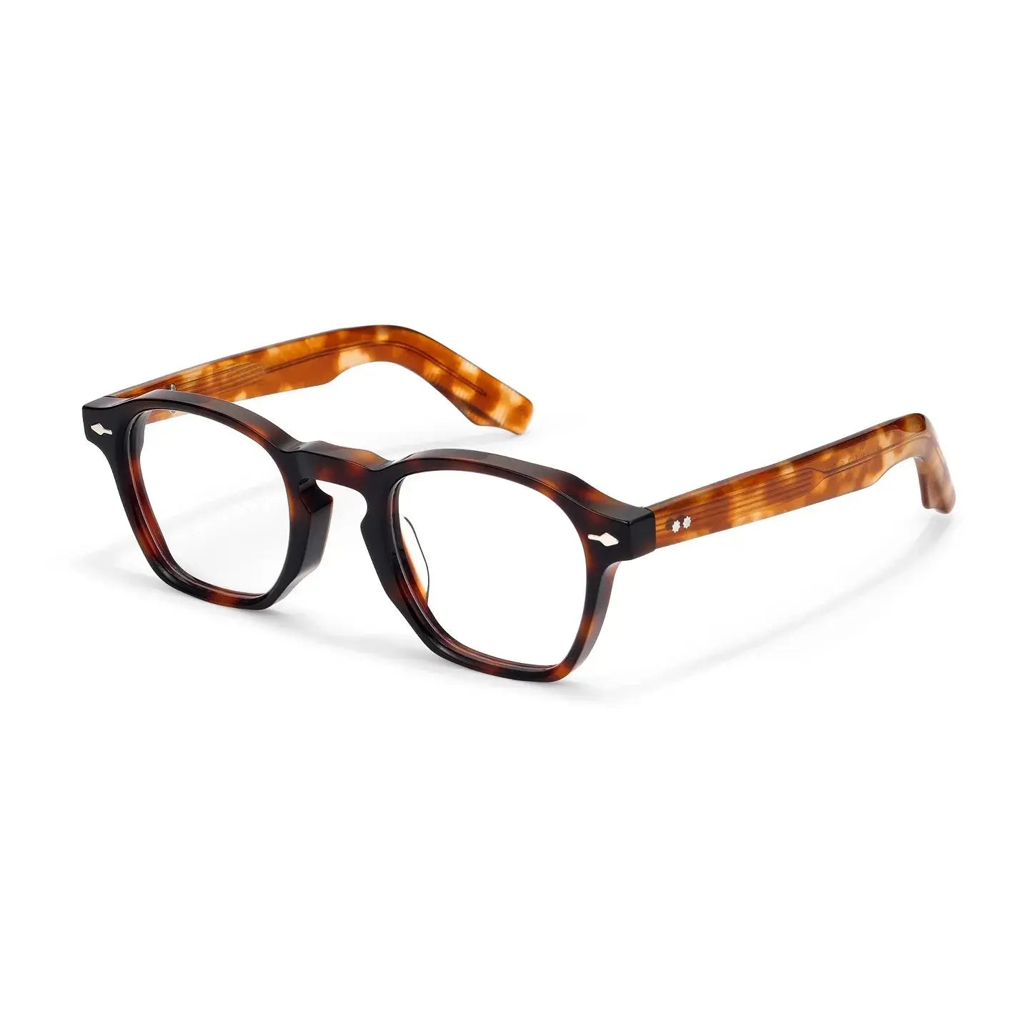Unisex Polygon Full Rim Acetate Prescription Glasses 396195 — view 5 | Rx Spectacle