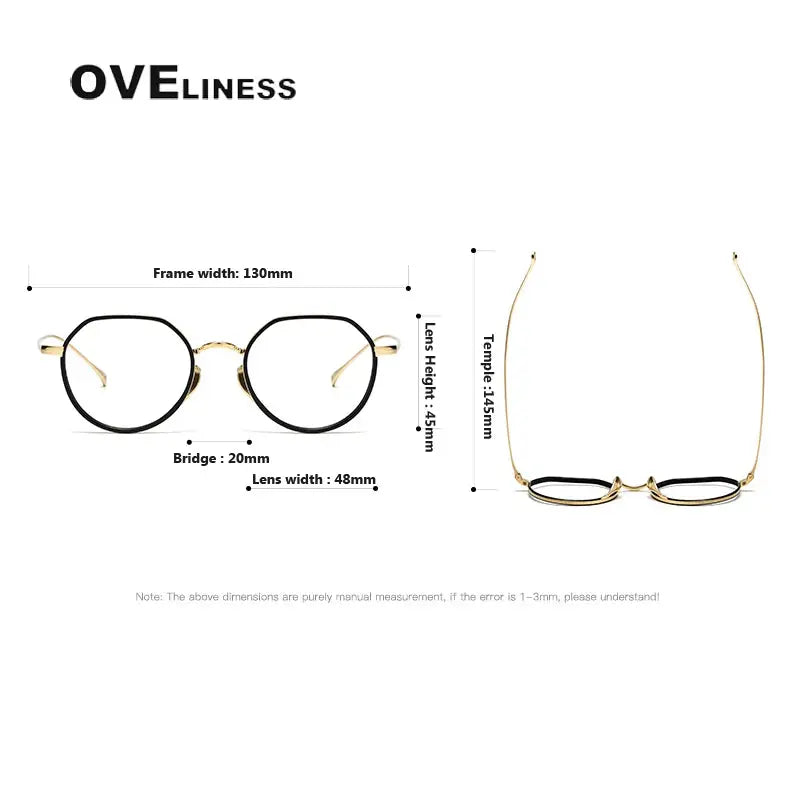 Unisex Round Full Rim Titanium Flat Top Prescription Glasses O7310 — view 6 | Rx Spectacle