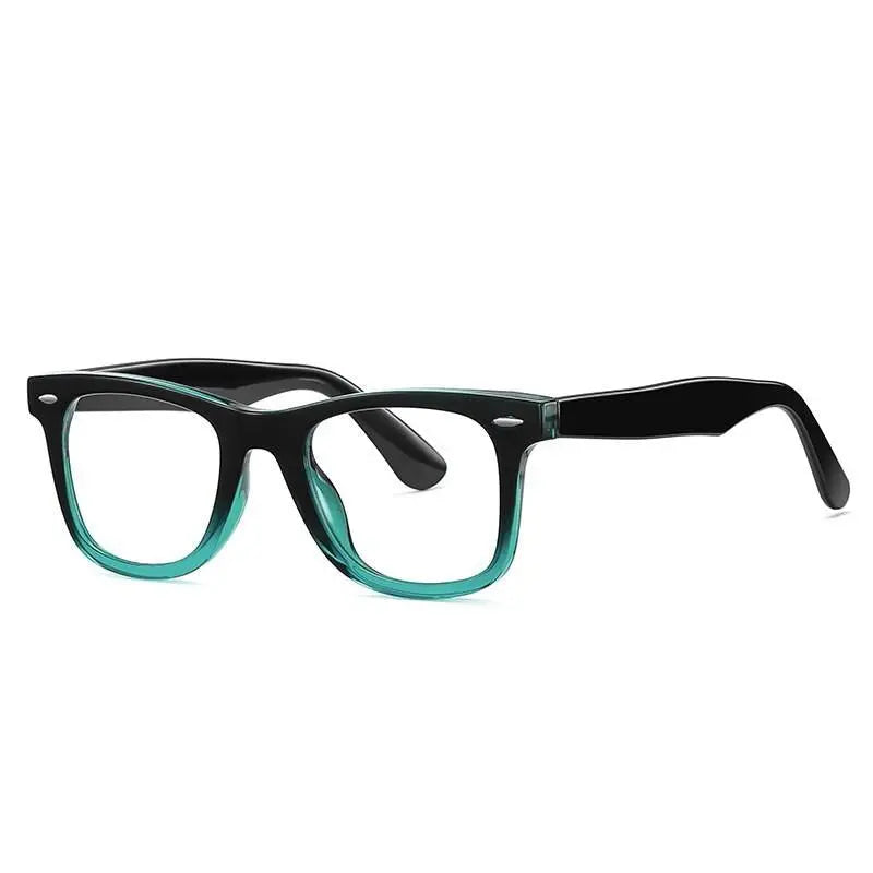 Unisex Square Full Rim Acetate Prescription Glasses 2102 — view 2 | Rx Spectacle