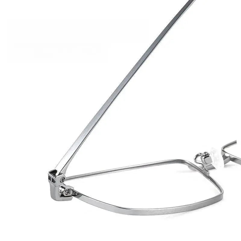 Men's Square Full Rim Titanium Prescription Glasses 98662a — view 5 | Rx Spectacle