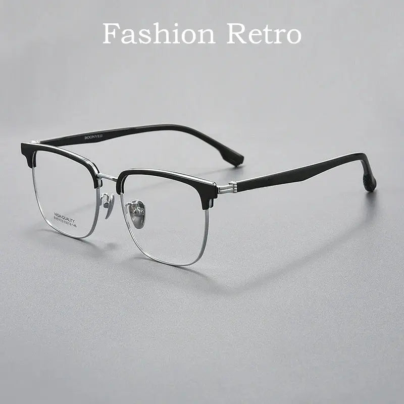 Men's Square Full Rim TR90 Prescription Glasses Y51010 — view 2 | Rx Spectacle
