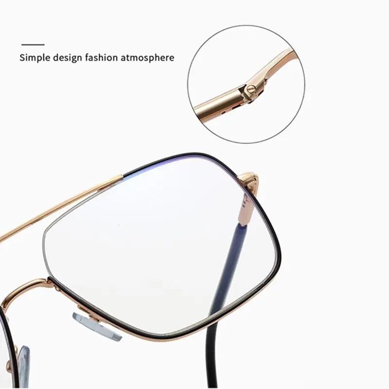 Women's Square Full Rim TR90 Double Bridge Prescription Glasses 95927 — view 10 | Rx Spectacle