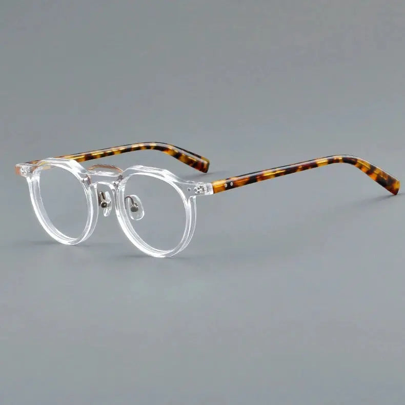 Unisex Round Full Rim Acetate Prescription Glasses Y5805 — view 11 | Rx Spectacle