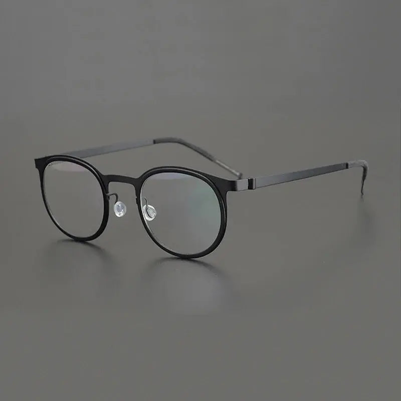 Women's Round Full Rim Titanium Prescription Glasses 199704 — view 5 | Rx Spectacle