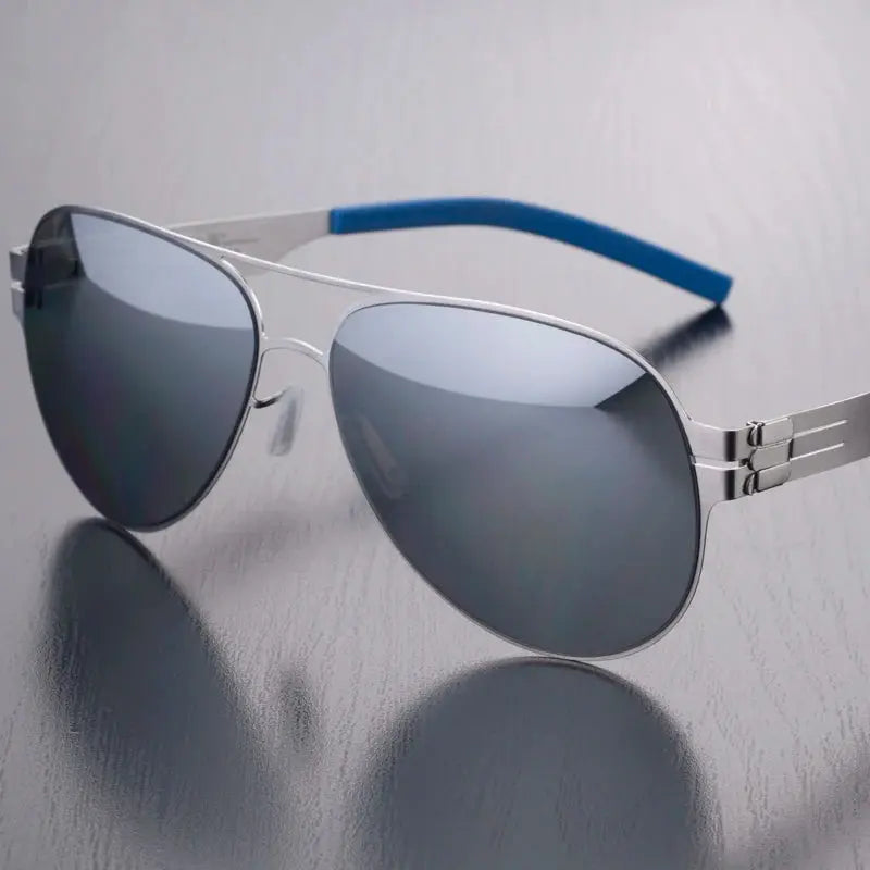 Unisex Oval Full Rim Stainless Steel Prescription Glasses 0132 — view 6 | Rx Spectacle