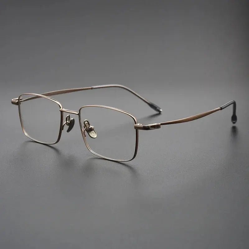 Women's Square Full Rim Titanium Prescription Glasses 78947 — view 5 | Rx Spectacle