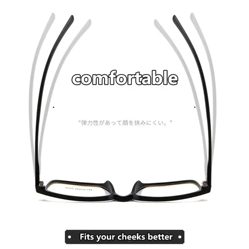 Unisex Square Full Rim Acetate Reading Glasses D115 — view 5 | Rx Spectacle
