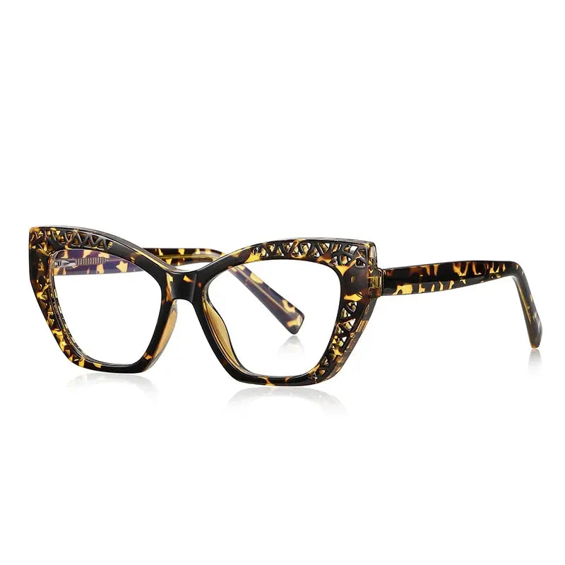 Women's Cat Eye Full Rim Titanium Prescription Glasses 842182 — view 6 | Rx Spectacle
