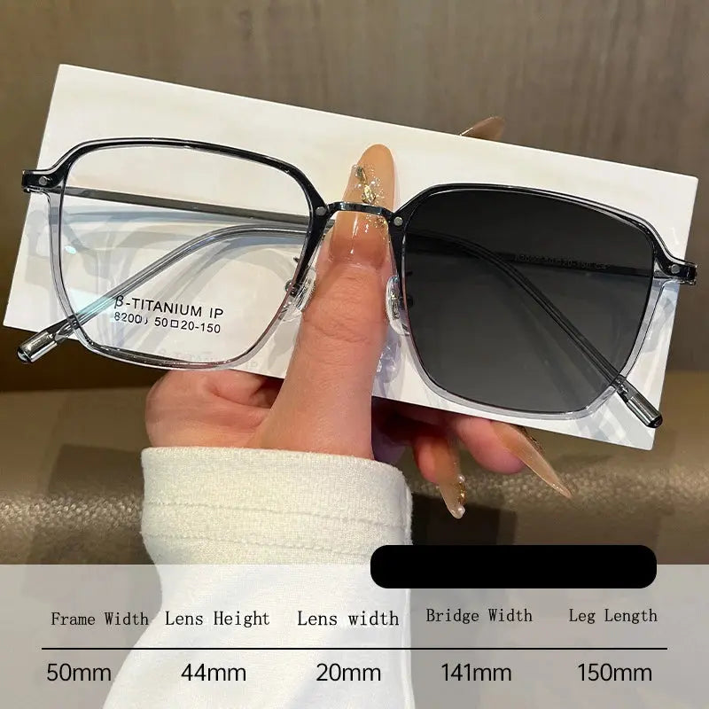 Unisex Polygon Full Rim Titanium Reading Glasses 82005 — view 5 | Rx Spectacle