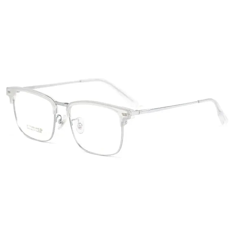 Men's Square Full Rim Titanium Prescription Glasses 232244 — view 1 | Rx Spectacle