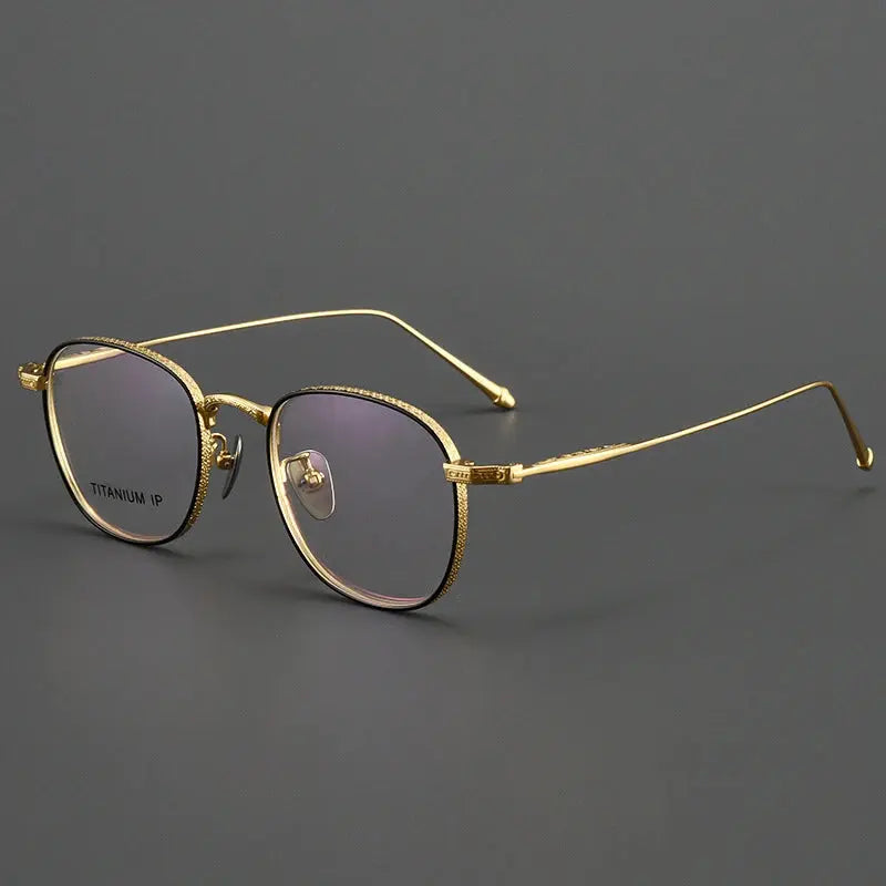 Women's Oval Full Rim Titanium Prescription Glasses 73090 — view 7 | Rx Spectacle