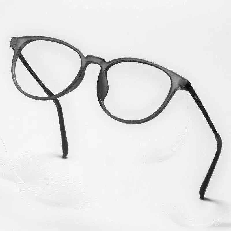 Unisex Round Full Rim Titanium Prescription Glasses 9836xp — view 11 | Rx Spectacle