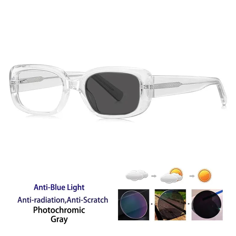 Unisex Square Full Rim Acetate Reading Glasses 412241 — view 6 | Rx Spectacle