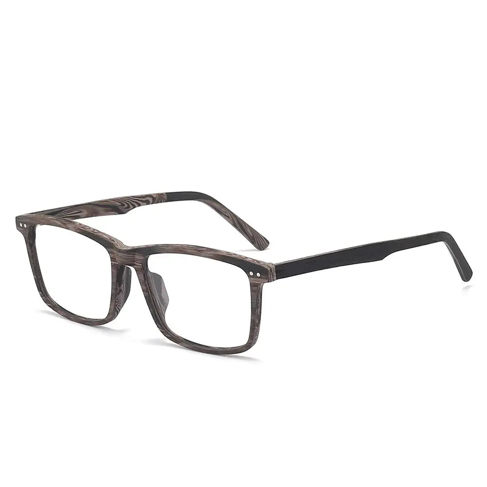 Unisex Square Full Rim Titanium Prescription Glasses 78080 — view 6 | Rx Spectacle