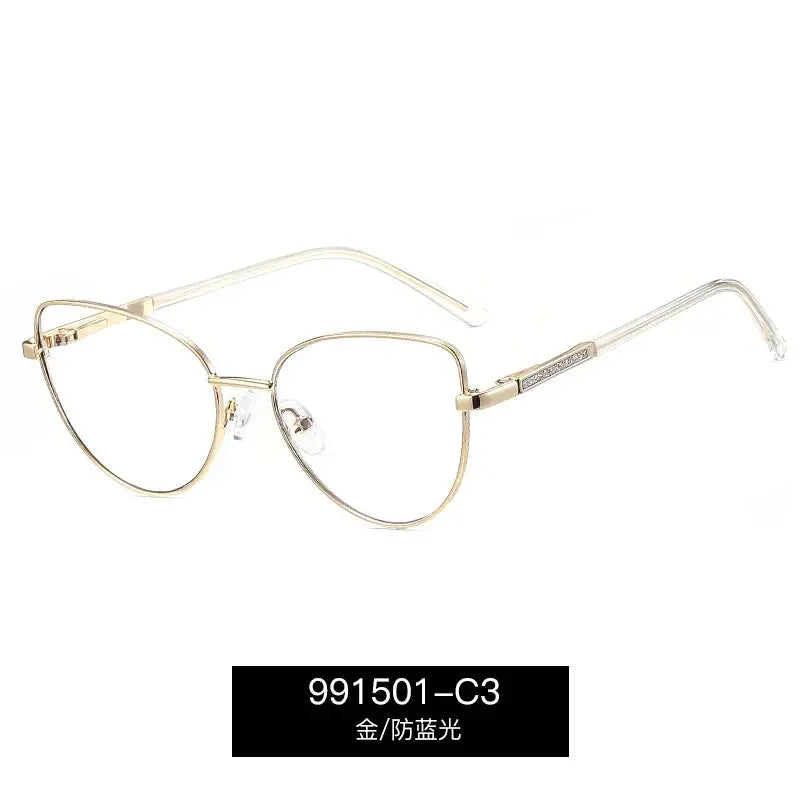 Unisex Cat Eye Full Rim Alloy Prescription Glasses 991501 — view 8 | Rx Spectacle
