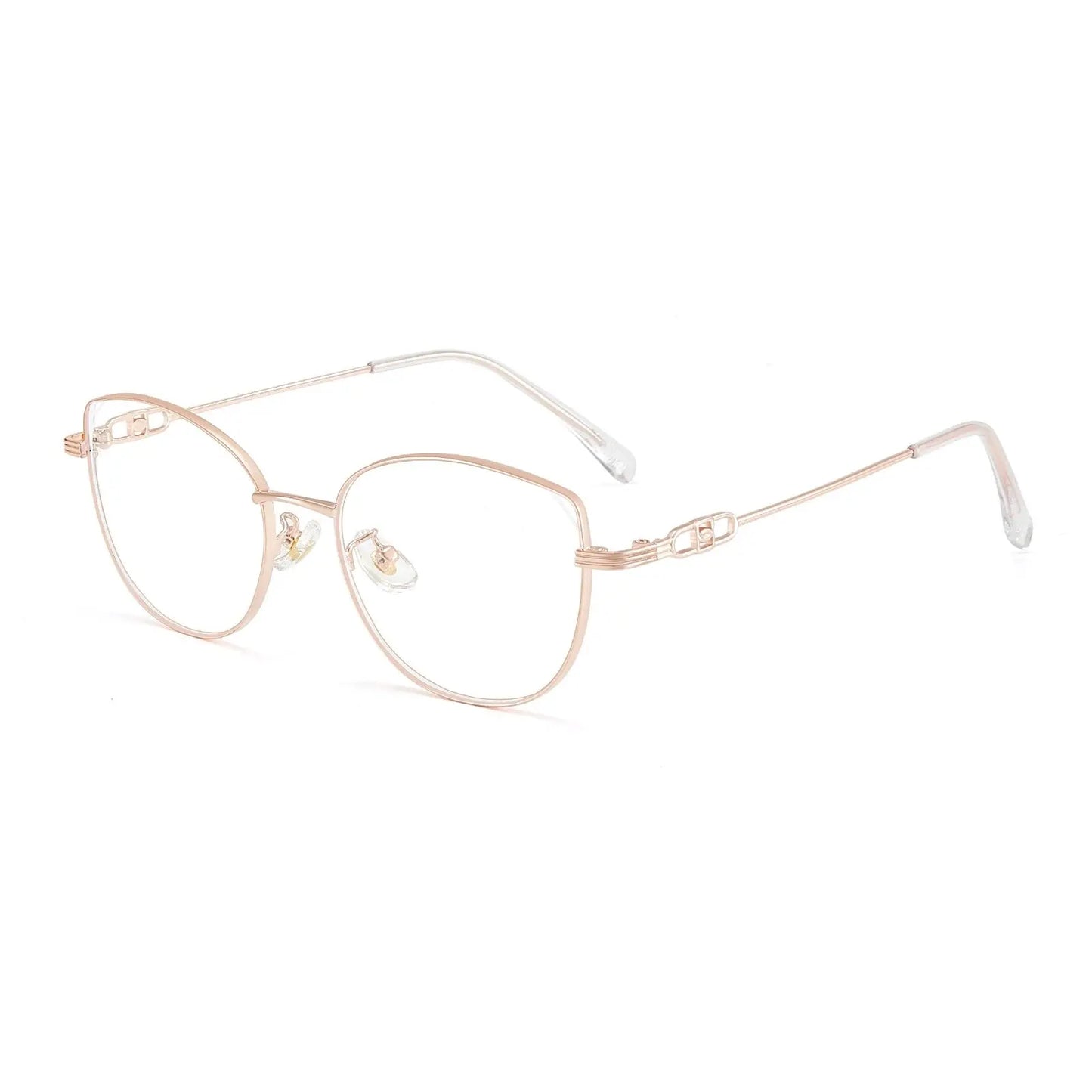 Women's Cat Eye Full Rim Alloy Prescription Glasses 931181 — view 6 | Rx Spectacle