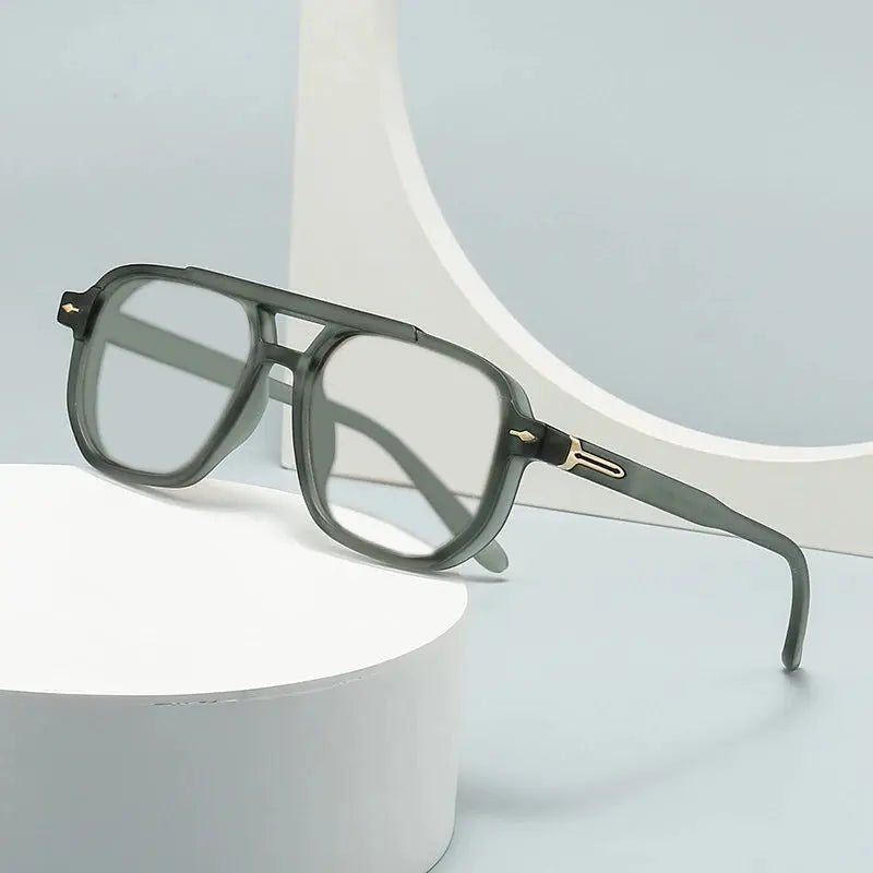 Unisex Square Full Rim TR90 Double Bridge Reading Glasses 60904 — view 1 | Rx Spectacle