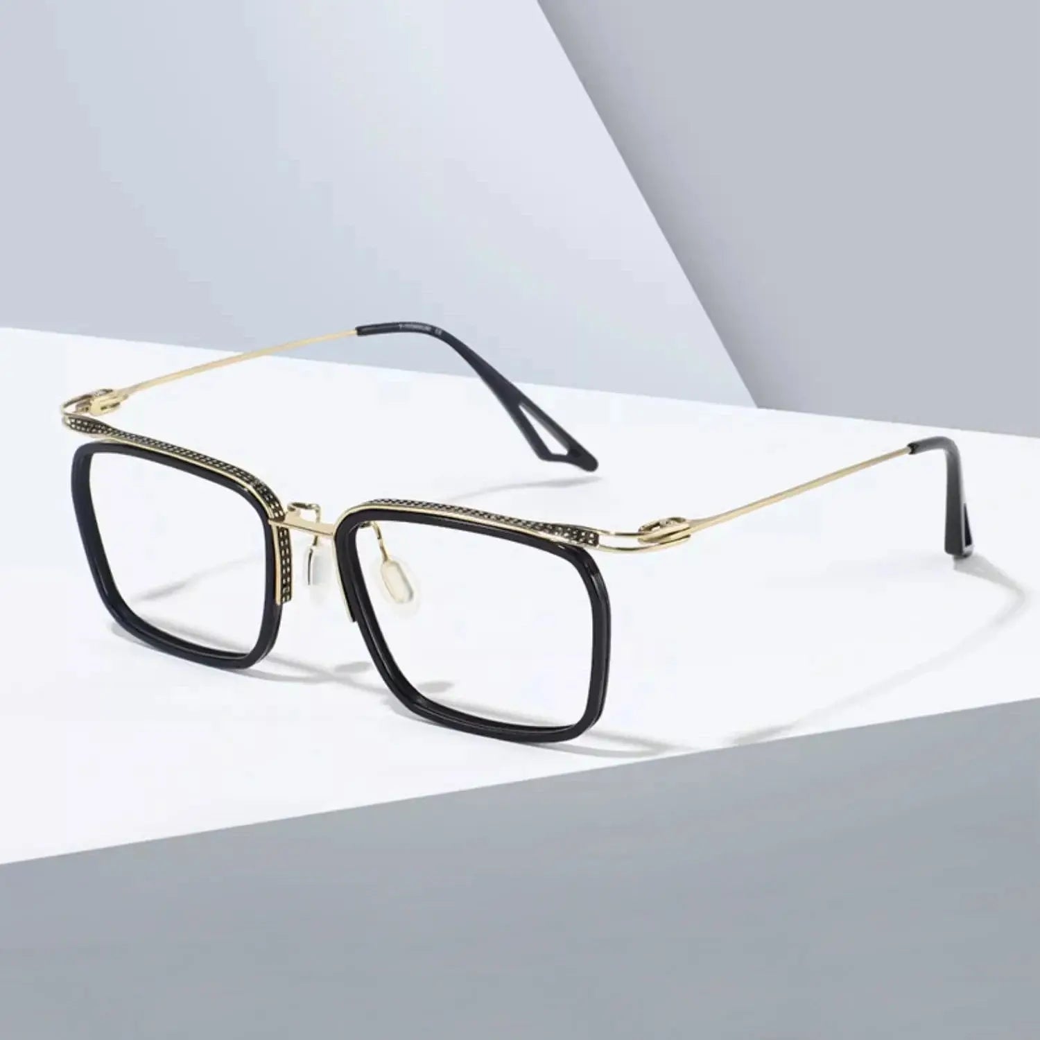 Unisex Square Full Rim Titanium Prescription Glasses 80863 — view 1 | Rx Spectacle