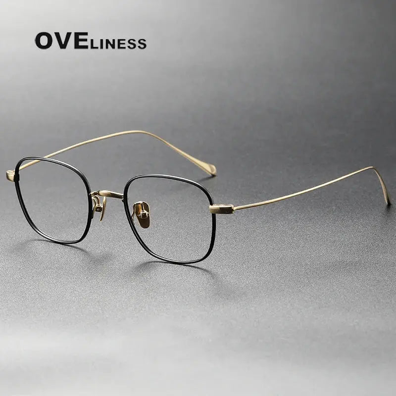 Women's Square Full Rim Titanium Prescription Glasses 369199 — view 4 | Rx Spectacle