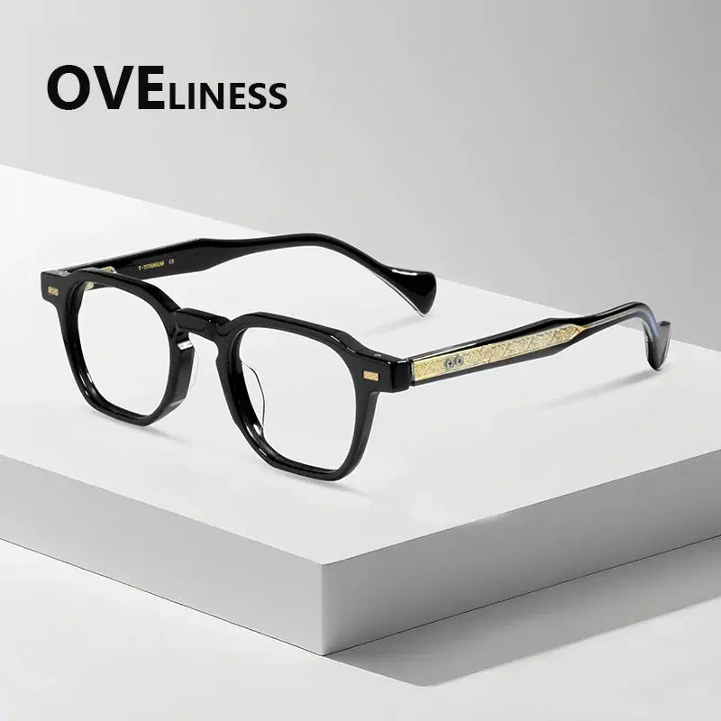 Women's Polygon Full Rim Titanium Prescription Glasses 926002 — view 3 | Rx Spectacle
