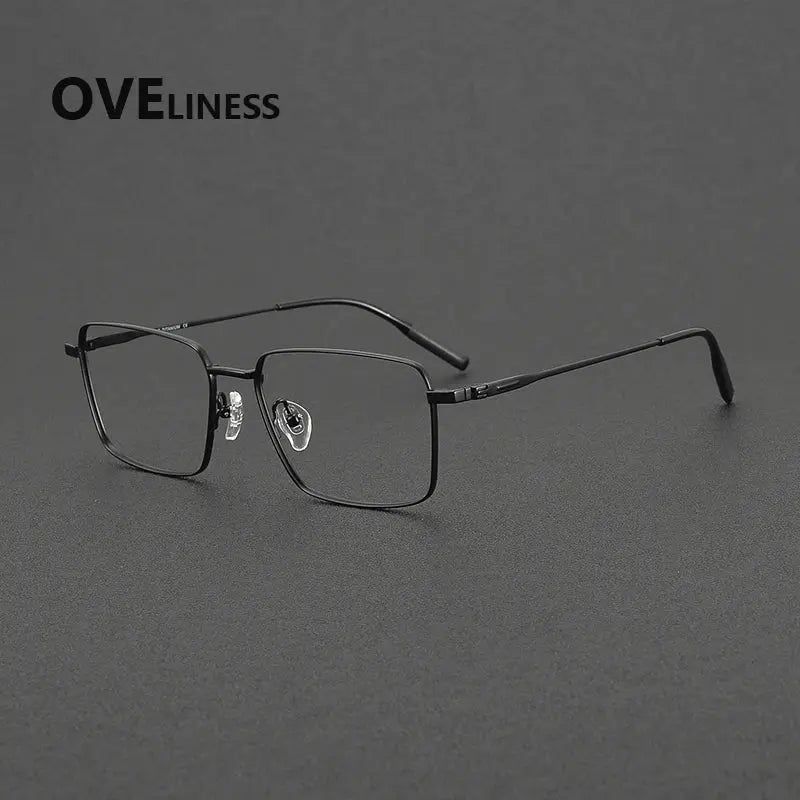 Unisex Polygon Full Rim Titanium Prescription Glasses 581058 — view 3 | Rx Spectacle