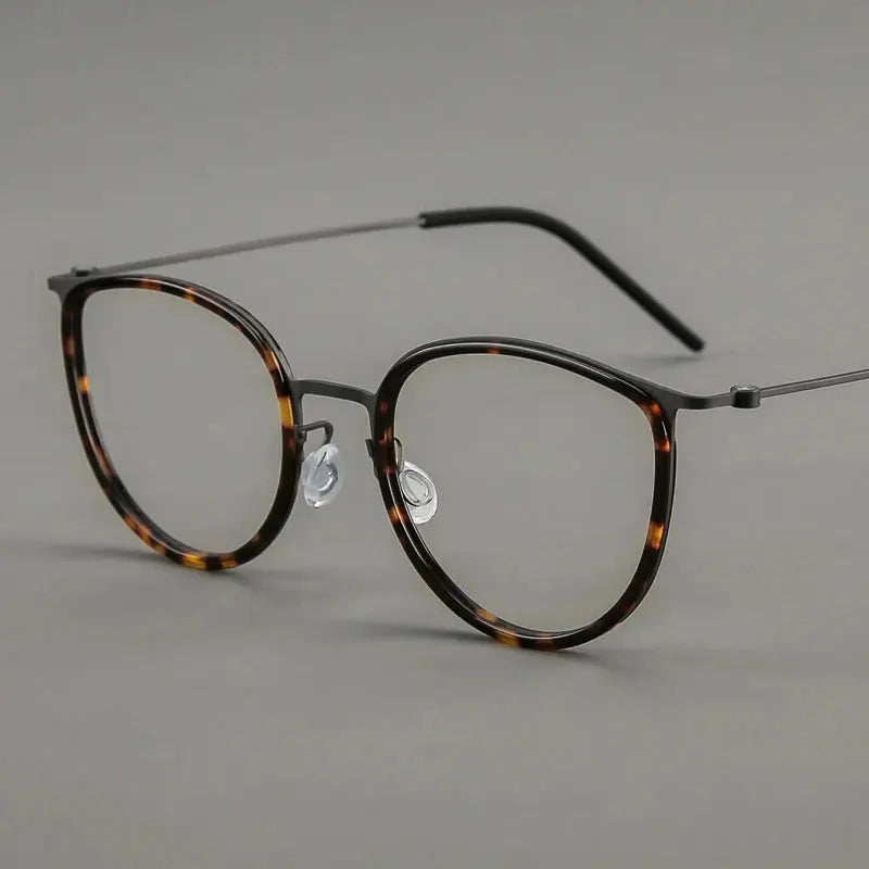 Women's Cat Eye Full Rim Titanium Prescription Glasses 635843 — view 1 | Rx Spectacle
