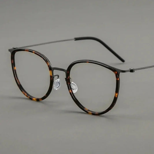 Women's Cat Eye Full Rim Titanium Prescription Glasses 635843 — view 1 | Rx Spectacle