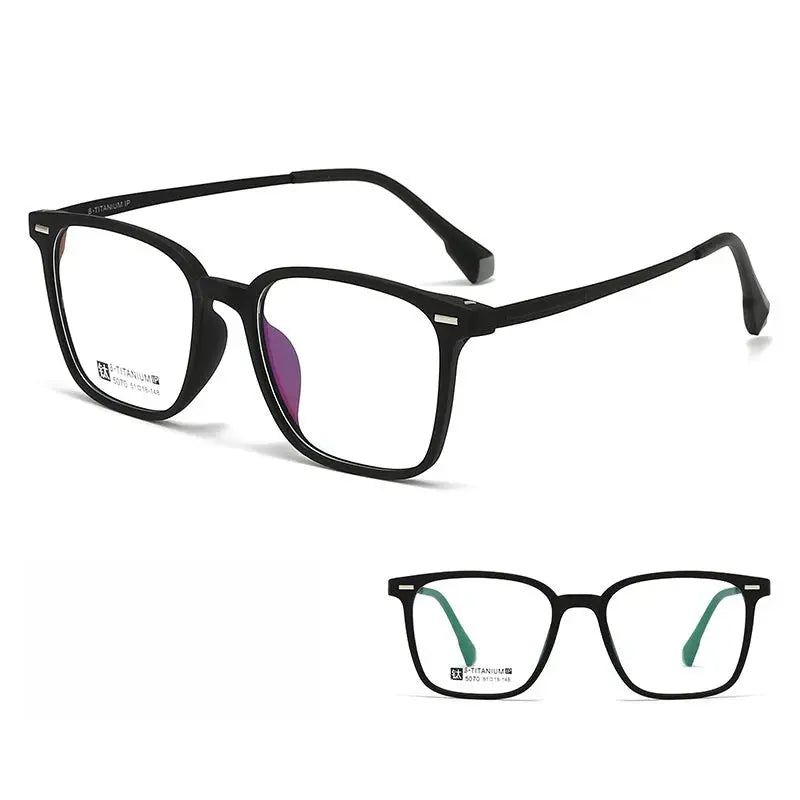 Unisex Square Full Rim TR90 Prescription Glasses 5070 — view 6 | Rx Spectacle