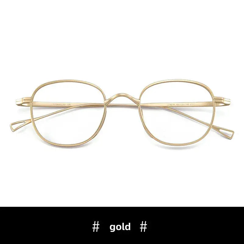 Unisex Round Full Rim Titanium Reading Glasses 8016 — view 8 | Rx Spectacle