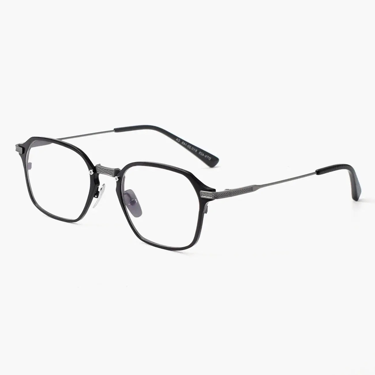 Unisex Square Full Rim Titanium Prescription Glasses 812425 — view 4 | Rx Spectacle