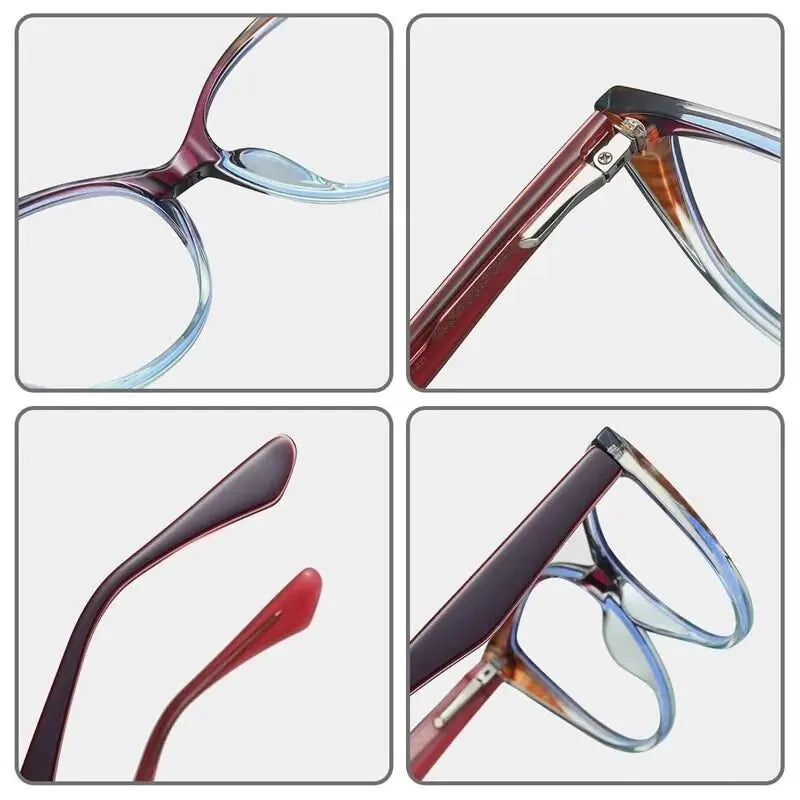 Women's Cat Eye Full Rim Acetate Prescription Glasses 87224 — view 5 | Rx Spectacle