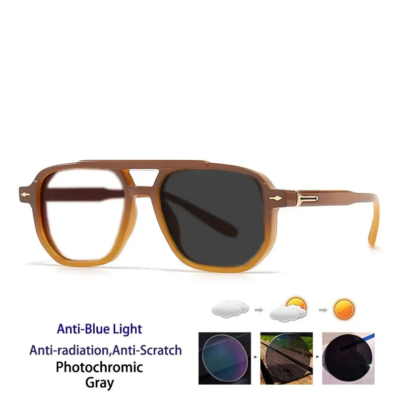 Unisex Square Full Rim TR90 Double Bridge Reading Glasses 60904 — view 14 | Rx Spectacle