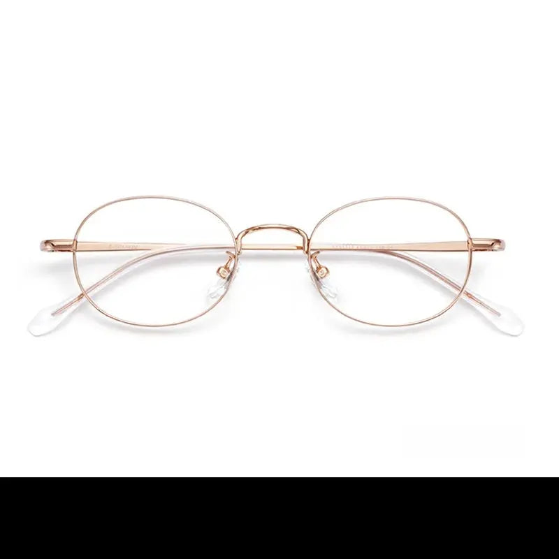 Women's Oval Full Rim Titanium Prescription Glasses 91312 — view 5 | Rx Spectacle
