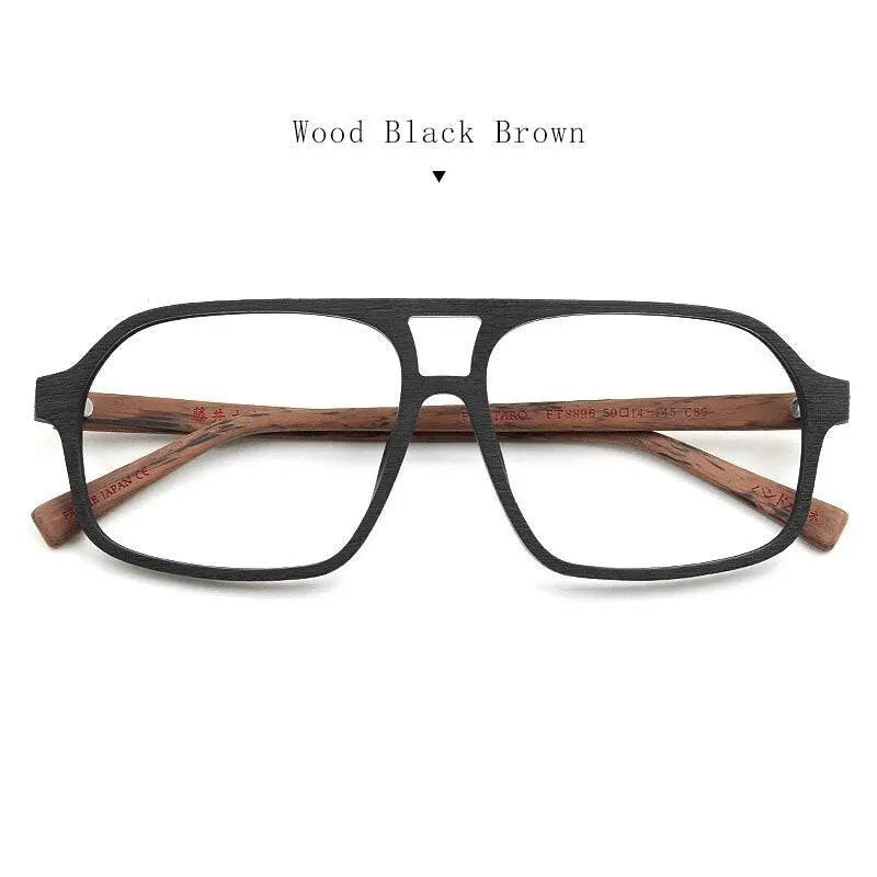 Unisex Square Full Rim Acetate Double Bridge Prescription Glasses Ft8896 — view 3 | Rx Spectacle