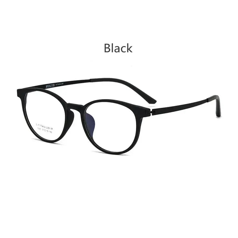 Unisex Round Full Rim Titanium Prescription Glasses 230911 — view 11 | Rx Spectacle