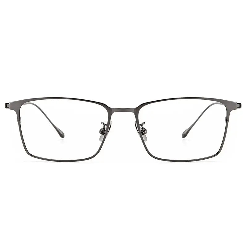 Men's Square Full Rim Titanium Prescription Glasses Y0955 — view 6 | Rx Spectacle