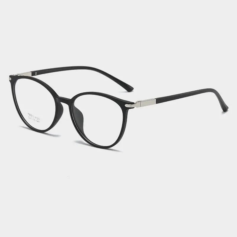 Women's Round Full Rim TR90 Prescription Glasses 8123 — view 5 | Rx Spectacle