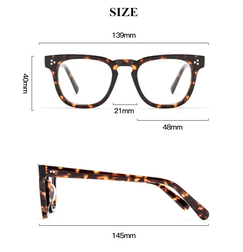 Unisex Oval Full Rim Acetate Prescription Glasses 398620 — view 2 | Rx Spectacle