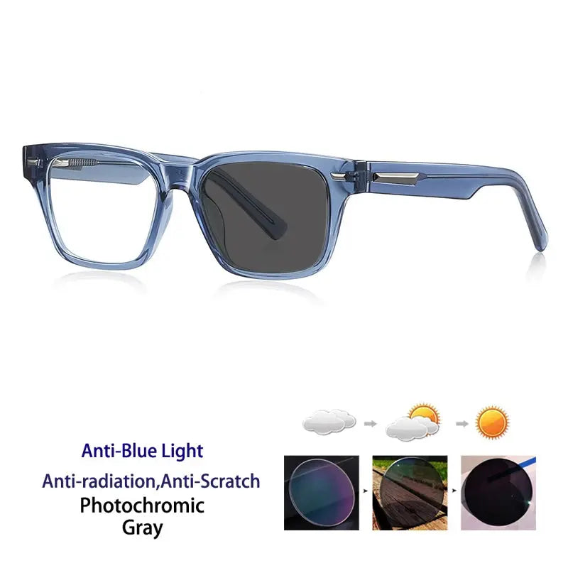 Unisex Square Full Rim Acetate Reading Glasses 421035 — view 5 | Rx Spectacle